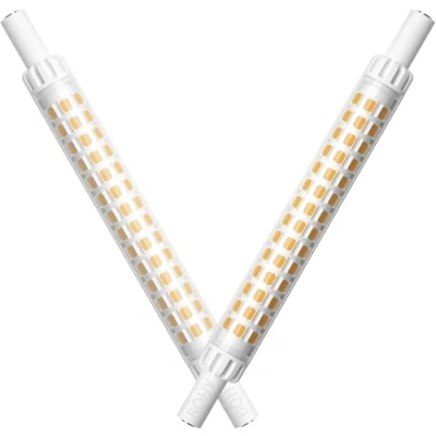 Bild av BQHY r7s LED 118 mm, LED, R7s, 9,5 W 230 V lampor, varmvit 3000 K mm motsvarar 80 100 halogenlampa, 360 grader, set om 2