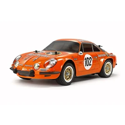 Bild av Tamiya 58708 1:10 RC Renault Alpine A110 Jägerm. M 06 Fjärrstyrd bil, fordon, modelltillverkning, byggsats för montering, hobby, pyssel, flerfärgad, orange
