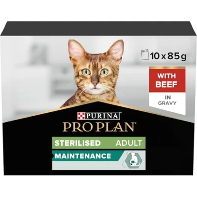 Bild av Sterilised Våtmat med Biff för Katt 10 x 85 g
