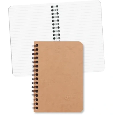 Bild av Clairefontaine 78596C spiralbok (age Bag linjerad, 9,5 x 14 cm, 50 ark) 1 st brun