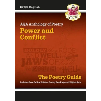 Bild av GCSE English AQA Poetry Guide Power &amp; Conflict Anthology inc. Online Edition, Audio Quizzes