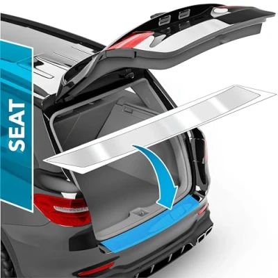 Bild av Bil stötfångarskydd film för Seat Ateca 1 (I) KH7 I 20162024 stötfångarskydd, repskydd, lackskyddsfolie transparent glänsande självhäftande