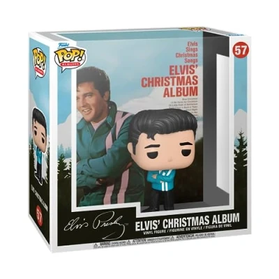 Bild av Funko Pop! Albums: Elvis Presley Xmas album vinylsamlarfigur presentidé officiella varor leksak för barn och vuxna modellfigur samlare display