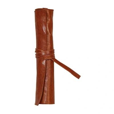 Bild av Clairefontaine 930030C Rullfodral (Flying Spirit av lammskinn, rund, 32,7 x 25 cm) 1 st brun