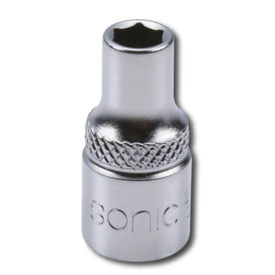 Bild av SONIC 21508 Clé à douille 1/4 héxagonal intérieur DIN 3120 , 3124 8 mm Acier chrome vanadium