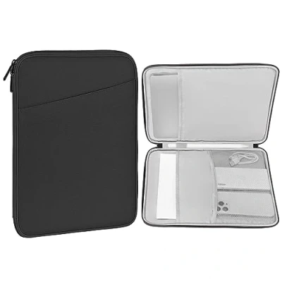 Bild av MoKo 12.9 inch Tablet Sleeve Bag, Compatible with 13 New iPad Pro M4 &amp; Air M2 2024, M2&amp;M1, Galaxy Tab S8+/S9+ 12.4&quot;, Waterproof Bag Carrying Case Pocket, Dark Gray