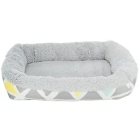 Bild av Trixie Bunny cuddly bed square plush 38 x 7 25 cm multi coloured//grey