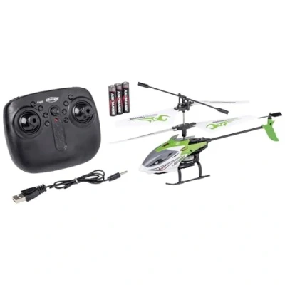 Bild av Carson 50050507179 Easy Tyrann 230 Gyro 2.4GHz 100% RTF grön Fjärrstyrd helikopter, robust modell (Ready to Fly) för nybörjare, RC barn från 8 år