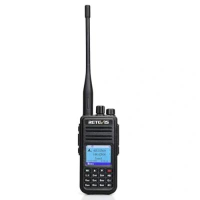 Bild av Retevis RT3S DMR Walkie Talkie Digital, Dual Band 3000 Kanaler, GPS DCDM DTMF, Inspelningsfunktion, Amatörradio, MOTOTRBO Tier I och II Kompatibel (Svart)