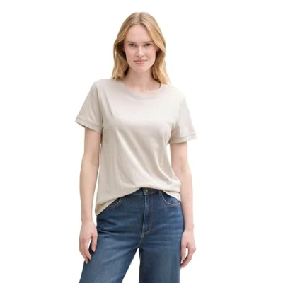 Bild av TOM TAILOR T shirt för kvinnor, 16339 Molngrå, S