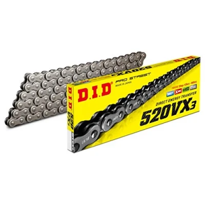 Bild av DID (520VX3 112) stål 112 länkar högpresterande VX serien X ringkedja med förbindelselänk