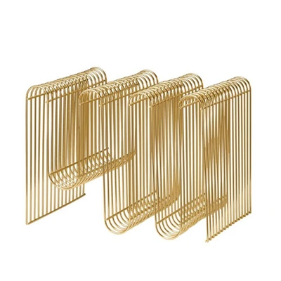Bild av AYTM Tidskriftshållare Curva, guld, bredd 40 cm, stål