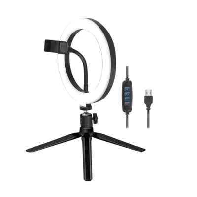 Bild av LogiLink LED Ring Fill Light, with tripod, 20 cm