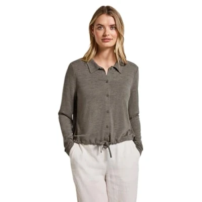 Bild av Street One Leinenlook Jacke Kofta, Storlek: 42, Braun