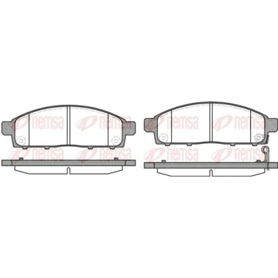 Bild av REMSA 1242.01 Jeu de plaquettes frein Essieu avant MITSUBISHI: L200 III Pick up, / Triton V IV up