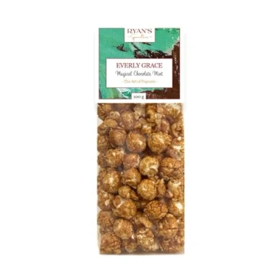 Bild av Everly Grace Popcorn Magical Chocolate Mint, 100 g Popcornpåsar med choklad och pepparmynta, handgjord i Tyskland