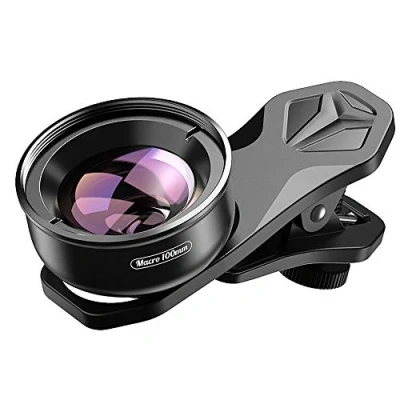 Bild av Apexel HD Clip on Cell Phone Camera Lens 100mm Macro for iPhone X/8/8plus/7/ plus Samsung Galaxy S10/S10 Huawei and most Smartphones