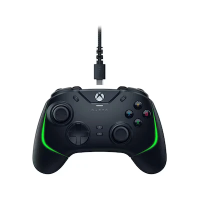 Bild av Razer Wolverine V2 Chroma Fullt anpassningsbar Xbox Series XS handkontroll med RGB belysning (6 multifunktionsknappar, utbytbara spaklock, håravtryckarläge) Svart
