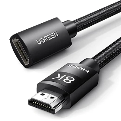 Bild av UGREEN 8K HDMI 2.1 Förlängningskabel Hona till Hane Förlängning UHD 3D ARC Ethernet, Stöder TV Stick PS5 etc.(0.5M)