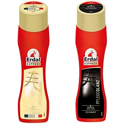 Bild av Erdal 2 x Express Care Shine, Alla färger &amp; svart skokräm mandelolja fräsch, färger, 75 ml