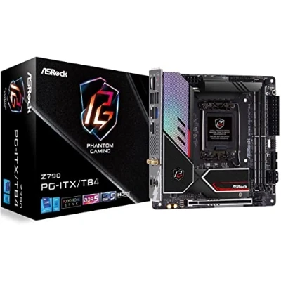 Bild av Asrock Z790 PG ITX/TB4, Intel Z790, 1700, Mini ITX, 2 DDR5, HDMI, DP, Thunderbolt, Wi Fi 6E, 2.5G LAN, PCIe5, 3x M.2