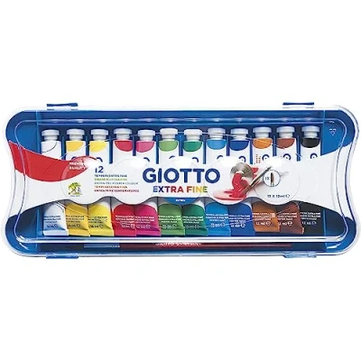 Bild av Giotto Extra fine poster paint tubes Färger 12 ml pack, Flerfärgad