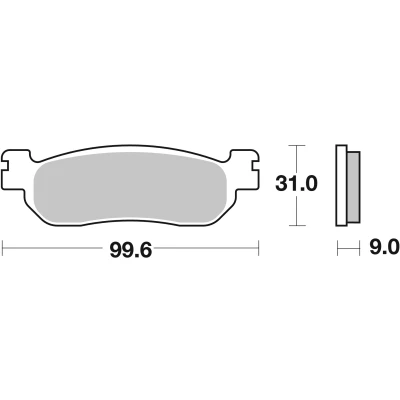 Bild av BREMBO Sinter Maxi Scooter 07043XS Bromsbeläggsats fram och bak