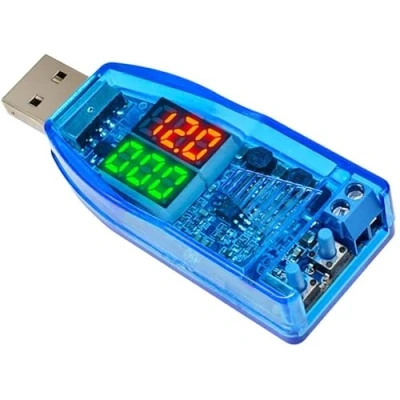 Bild av 1 st Dubbel LED DC 5V till 1V 24V USB Step Down Buck Converter Boost Power Supply