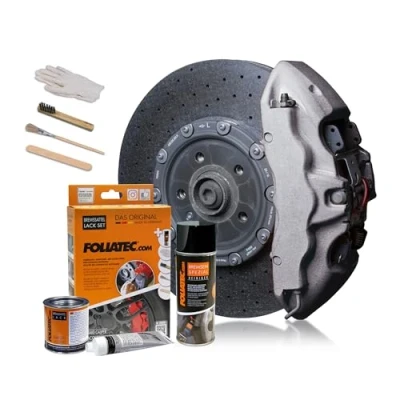 Bild av Foliatec 2172 bromssadel lack set, stratos silvermetall