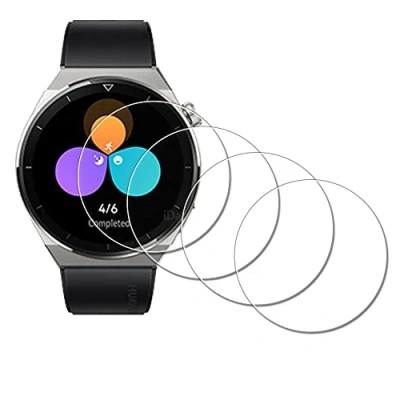 Bild av iDaPro Skärmskydd för Huawei Watch GT3 pro GT 3 46 mm smartklocka [4 pack] härdat glas repfri bubbelfri enkel installation