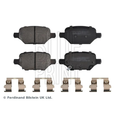 Bild av BLUE PRINT ADBP420073 Jeu de plaquettes frein Essieu arrière avec indicateur d&#039;usure attaches OPEL: Mokka / X, CHEVROLET: Trax