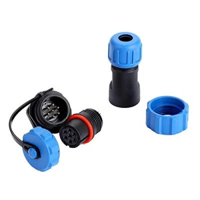 Bild av Hilitand Aviation Plug,IP68 SP13 2Pin/3Pin/4Pin/5Pin/6Pin/7Pin/9Pin Waterproof Plug Socket Connector(7pin)