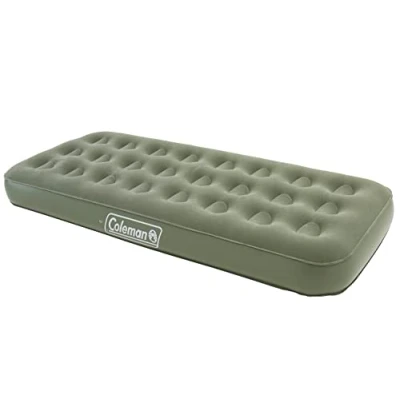 Bild av Coleman Luftsäng Comfort säng single, inomhus/utomhus luftmadrass 1 person, velour gästsäng, komfort enkelsäng, campingsäng för vandring, festivaler, 188 x 85 22 cm, max. 148 kg