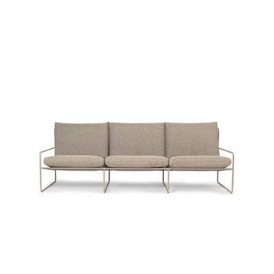 Bild av Ferm Living Desert 3 seater Trädgårdssoffa Dolce Cashmere/Dark Sand W233 x H78 D85 cm
