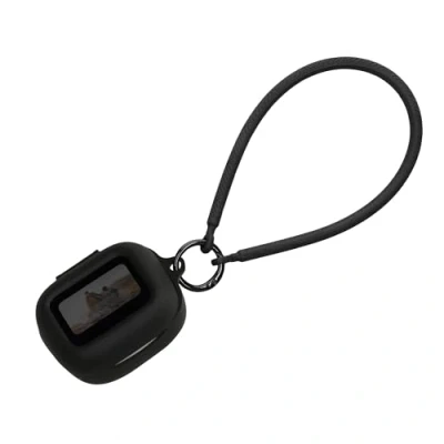 Bild av kwmobile fodral kompatibelt med JBL Live Flex 3/Live Buds Beam 3 silikonhörlurar handrem svart