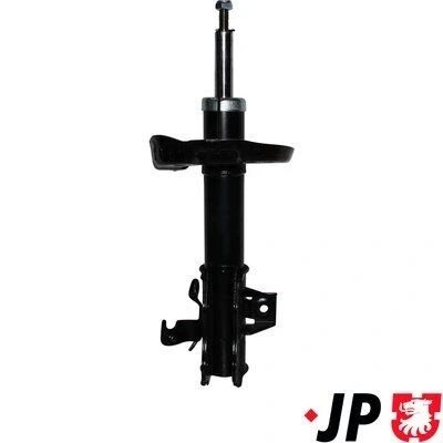 Bild av JP GROUP 3442100880 Amortisseur Essieu avant droit Pression de gaz Système bitube Jambe suspension Goujon en haut HONDA: CIVIC 8 Hatchback