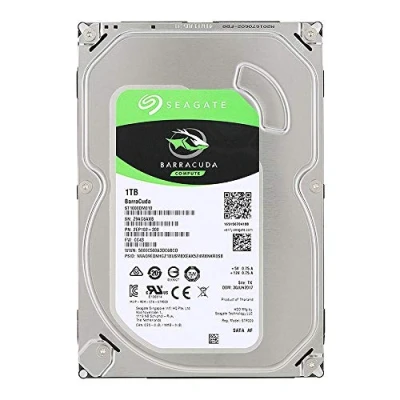 Bild av Seagate ST1000DM010 HDD Intern 1 TB BarraCuda SATA 3.5 Hårddisk, Silver