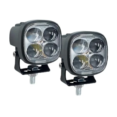 Bild av WELLIT LED arbetsstrålkastare motorcykel, 2 x tum 40 W strålkastare 12 V 24 vit/gul spot Pods extra offroad belysning för traktor bil SUV motorcykel