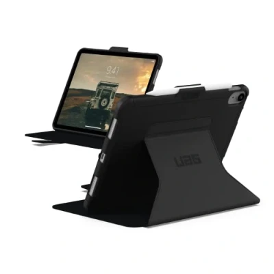 Bild av UAG Designad för iPad 10,9 tum 10:e generationen 2022 fodral scout folio svart med pennhållare robust lätt slim slagtåligt skyddande foliofodral från URBAN ARMOR GEAR