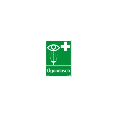 Bild av SKYLT 303314 NÖD ÖGONDUSCH A4 210X297MM Beijerbygg Byggmaterial