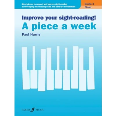 Bild av Improve your Sight reading! a piece week Piano Grade 3: Short Pieces to Support and Reading by Developing Note Skills Hand Eye Coordination