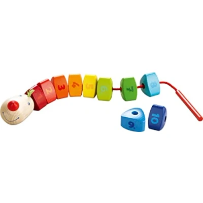 Bild av HABA 302161 Threading Game Number Dragon for Ages 2 Years and Up (Made in Germany)