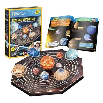 Bild av Party town National Geographic Solar System 3D Pussel av planeter Solsystem för Barn Vuxna 173 stycken Mockups montering