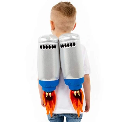 Bild av PRETEND TO BEE Jet Pack maskeraddräkt för barn/småbarn, astronaut/rymdmannen tillbehör, 18+ månader