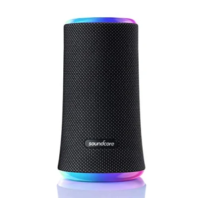 Bild av Anker Soundcore Flare 2 Bluetooth högtalare, med IPX7 vattenskydd, 360 rundstrålande ljud, för utomhusbruk, trädgård, strand, semester, PartyCast, EQ reglering och 12 timmars batteritid