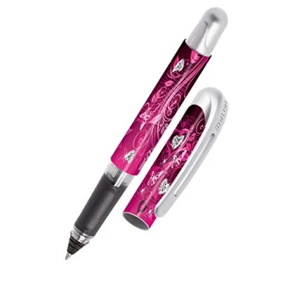 Bild av Online Bläckpatron rollerball College Shiny Dreams, penna för högerhänta och vänsterhänta personer, ergonomiskt handtag, högkvalitativa bläckpennor, standardbläckpatroner, inkl. blå kombipatron