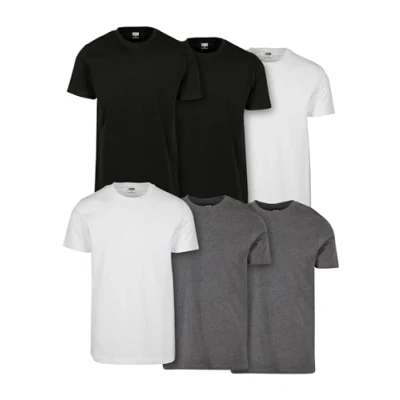 Bild av Urban Classics TEE 6PACK Tshirt bas, Storlek: XXL, blk wht chrcl