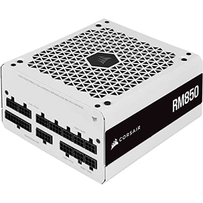 Bild av RM Series 2021, 850 watt, 80 PLUS GOLD Certified, Fully Modular Power Supply,White (Ultra low noise, 10 year warranty, Modern Standby compatible)