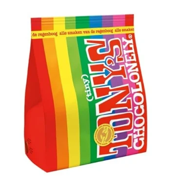 Bild av Tony&#039;s Chocolonely Tiny Pouch Mix 135 g I blandning av individuellt förpackad Tonies choklad