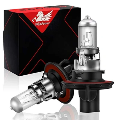 Bild av WinPower H13 60/55W strålkastare halogenlampor Hi/Lo 3000K gul superljus 12V bil, 2 stycken